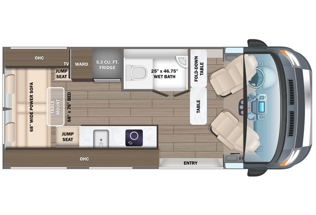 2024 Entegra Expanse 21B Floorplan Image