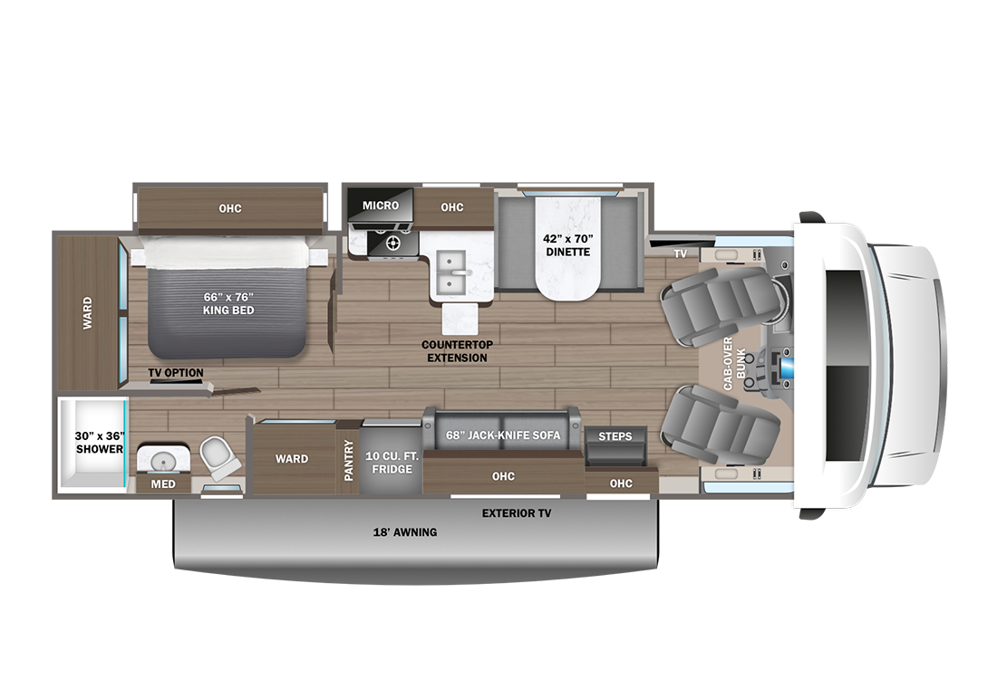 2024 Entegra Odyssey 27U Floorplan Image
