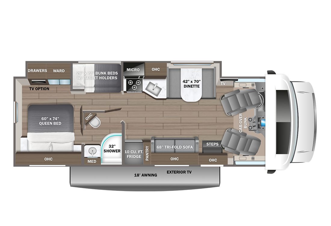 2024 Entegra Odyssey 31F Floorplan Image