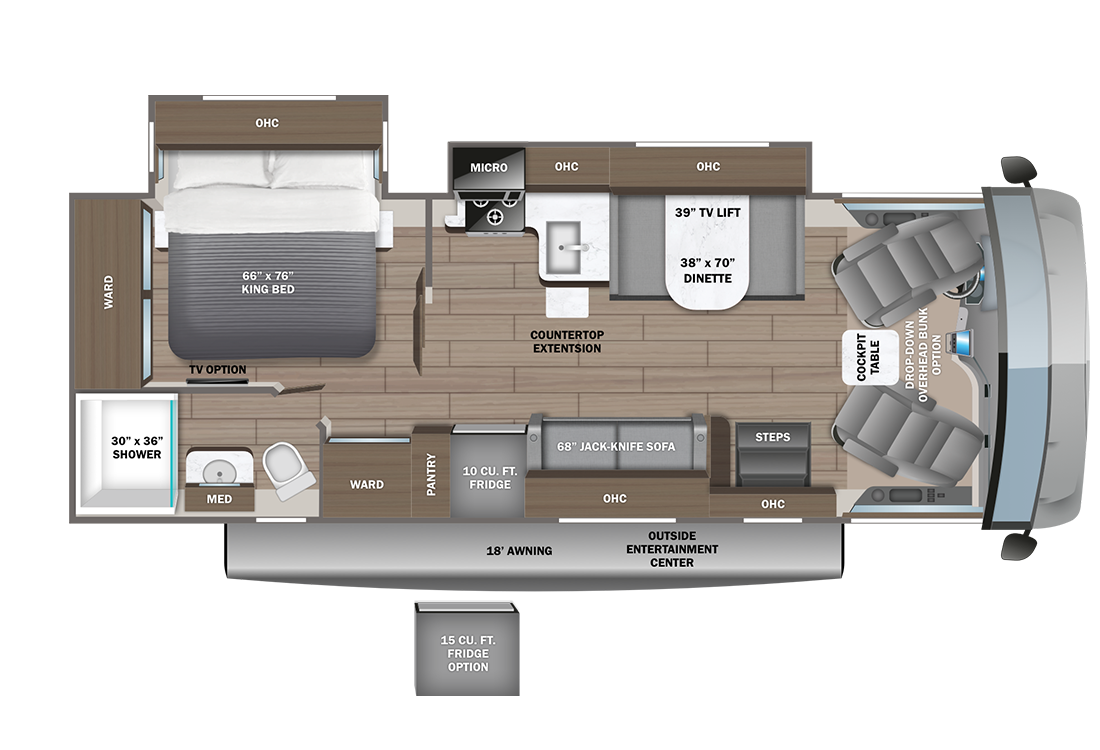2024 Entegra Vision 27A Floorplan Image