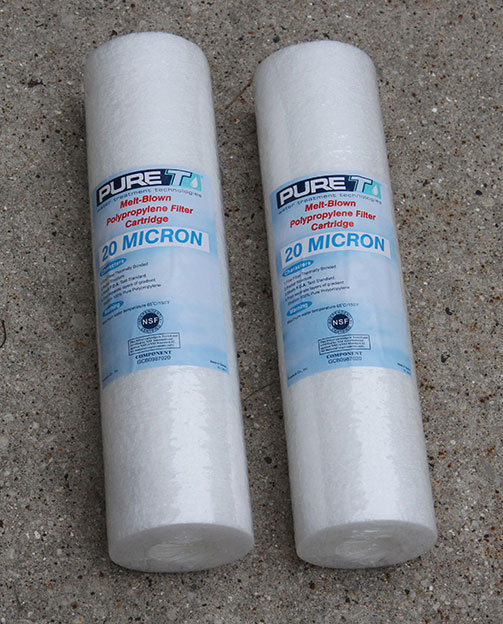 Melt-blown polypropylene filters