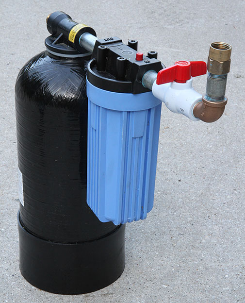 water softener with a large tank 
