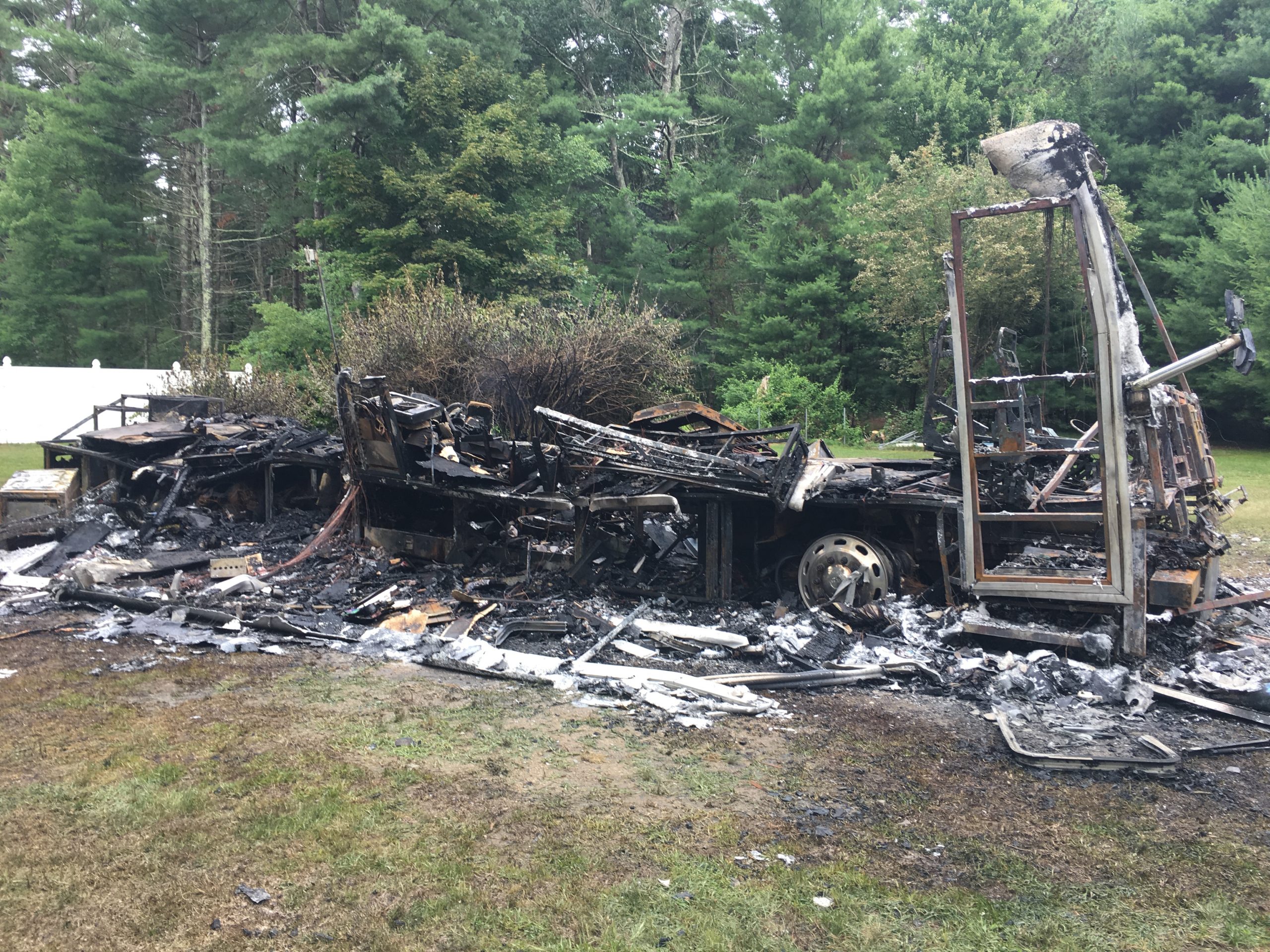 motorhome after fire