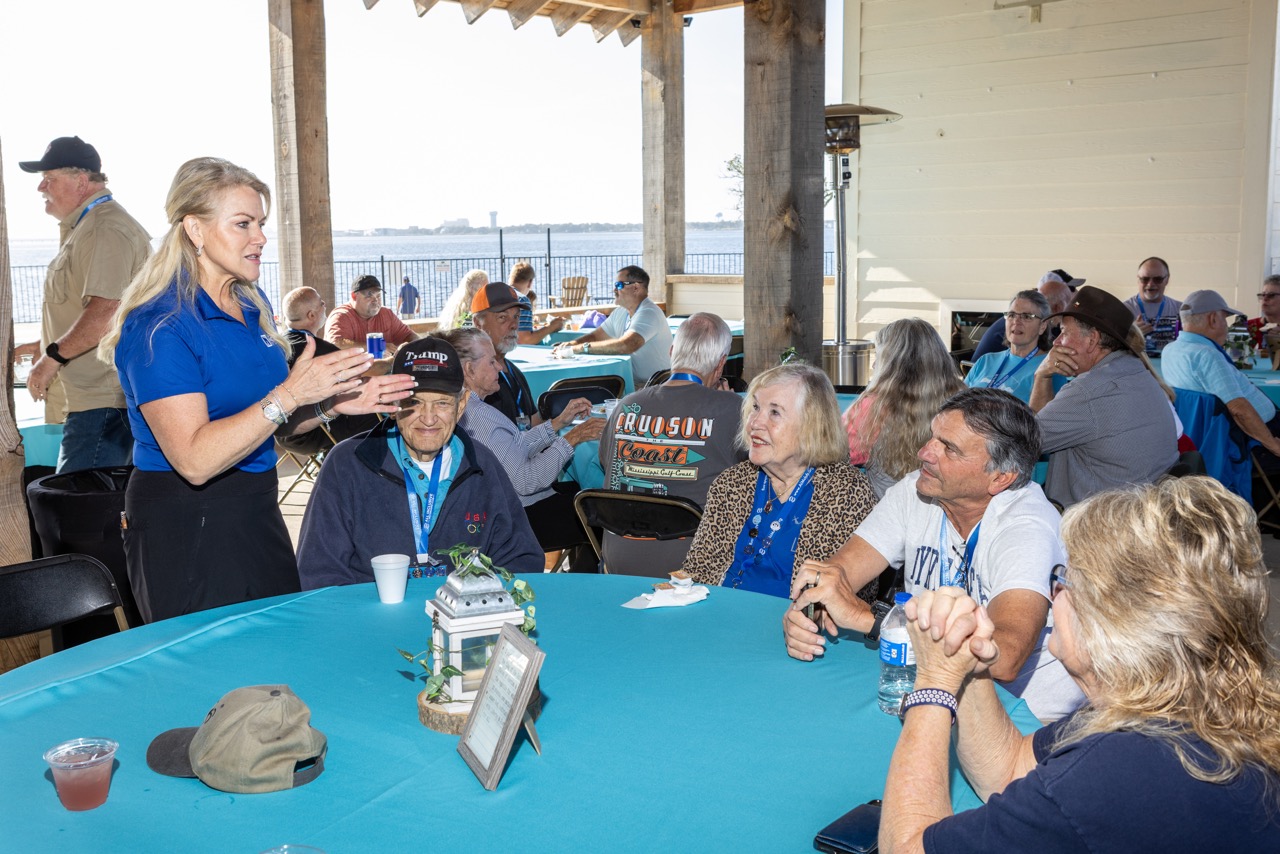 NIRVC's Angie Morell at an All Inclusive Motorhome Club rally