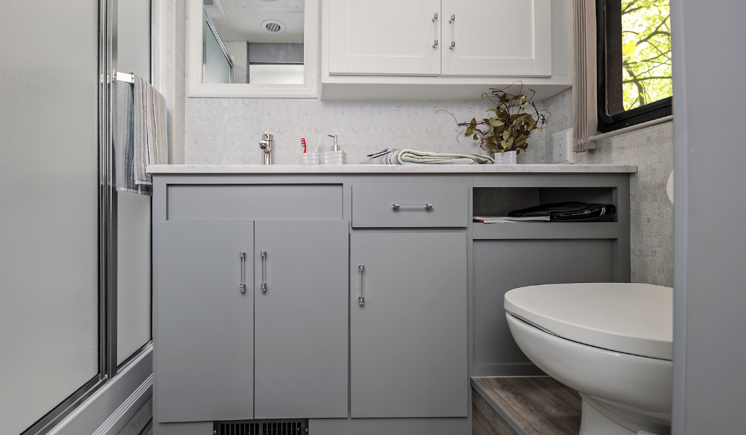 Blue Donuts Pine Over Sink Shelf