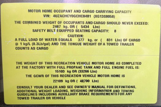 NIRVC-How-Much-Does-an-RV-Weigh-2 Federal Compliance label