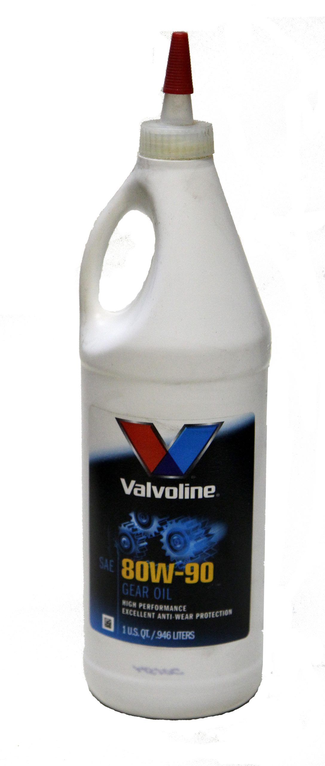 Bottle of Valvoline 80w-90 gear oil 